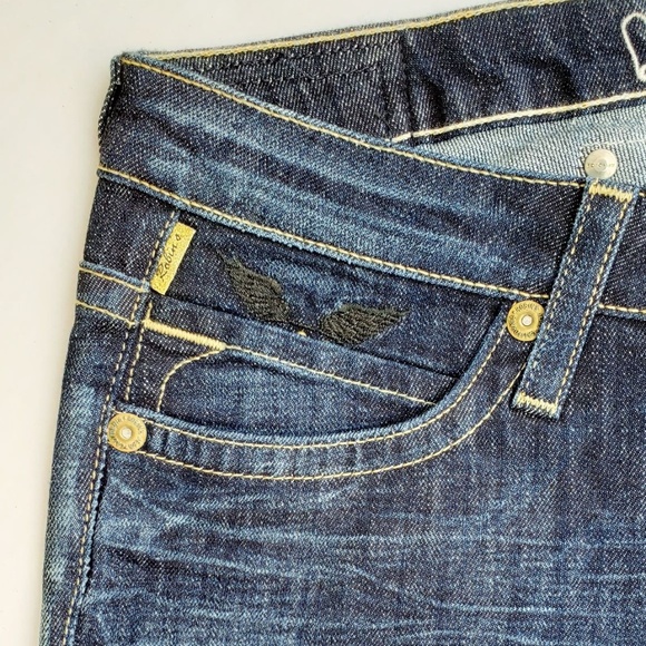 New ROBIN'S JEAN sz 29 Rock & Roll Straight Jeans - Picture 7 of 8